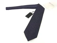 ■新品■未使用■ GUCCI グッチ シルク100% 総柄 ネクタイ ビジネス 紳士 メンズ ネイビー系 BP6428