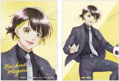 【中古】キャラカード 蜂楽廻 描き下ろし スーツモデルver. Ani-Art aqua label ブロマイド2枚セット 「ブルーロック」