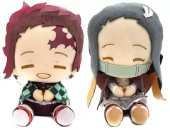 【中古】ぬいぐるみ 全2種セット でっかいぽふっとぬいぐるみ～竈門炭治郎・竈門禰豆子～ 「鬼滅の刃」