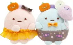 【中古】ぬいぐるみ たぴおか(ピンク)＆たぴおか(ブルー) てのりぬいぐるみセット すみっコぐらしコレクション おばけのナイトパークハロウィン 「すみっコぐらし」