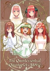 【中古】クリアファイル 集合B(ブラウン) アールヌーボーアート A4クリアファイル 「映画 五等分の花嫁」