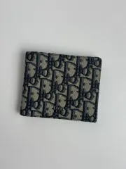 (正規品/os)ディオール オブリーク ジャカード 二つ折り財布