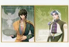 【中古】紙製品 地の守護聖 ミニ色紙2枚セット 「ネオロマくじ アンジェリーク ルミナライズ 新宇宙プレサミット」 F賞