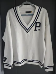 POLO RALPH LAUREN ポロラルフローレン Vネック 起毛 スウェット(L) 状態良し