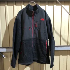 1949 THE NORTH FACE フリースジャケット ブラック レッド XXL ザ・ノースフェイス フルジップ ワンポイント 刺繍ロゴ 古着卸 アメリカ仕入