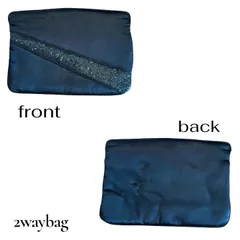 2way bags ショルダーバッグ　クラッチバッグ　ラメ　スパンコール　デザイン　ブラック　パーティーバッグ