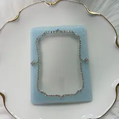 硬質ケースデコ　B8サイズ　エレガント　水色