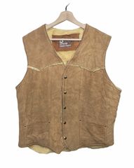 EMPORIO ARMANI レザー デニム ベスト - メルカリ
