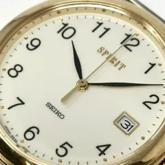 SEIKO セイコー　SPIRIT スピリット　レディース腕時計　クオーツ　電池切れのため動作未確認　ベルト無し　5E32-6A3A 文字盤ホワイト　デイト　シンプル　管理番号KKVHAKO165