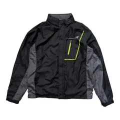  New Balance ニューバランス ウィンドウブレーカー ナイロンジャケット ブラック グレー ランニング メンズL【Z1806】