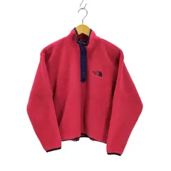 ザノースフェイス THE NORTH FACE 90S 日本製 旧タグ ロゴ 刺繍 スナップT プルオーバー フリース レディース import：M 
