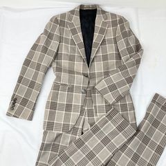 近年極美品Lサイズ相当 ZARA スーツ セットアップ グレンチェック