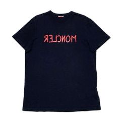 極美品 モンクレール ジーニアス Tシャツ ネイビーXL 国内正規品 4S149 
