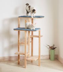 傷あり】KARIMOKU CAT TREE ブルー&モカブラウン - メルカリ
