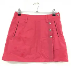 【超美品】アディダス ストレッチスカート ピンク 一部柄 巻きスカート風 レディース Ｓ ゴルフウェア adidas