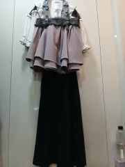 レースベルトフレアスカート 2XL