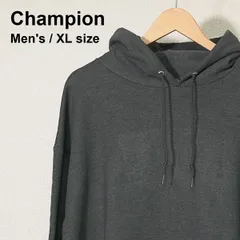 Champion（チャンピオン）ECO AUTHENTIC 無地パーカー ダークグレー XL ニカラグア製 古着