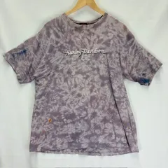 HARLEY DAVIDSON MOTOR CYCLES タイダイ 刺繍ロゴTシャツ BORO 襤褸　08022216　872