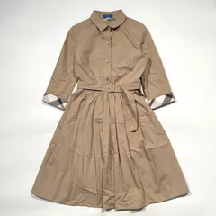 ブルーレーベル クレストブリッジ シャツ ワンピース ノバチェック M