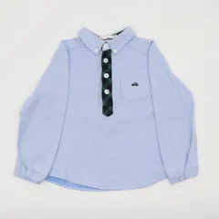 Familiar ポロシャツ ブルー 綿 ファミリア