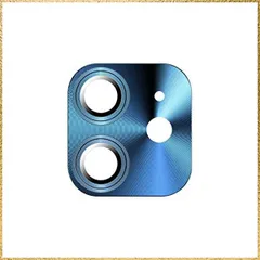 ☆彡送料無料でお届け☆彡iPhone 12 Pro Max_ブルー iPhone 12 Pro Max カメラレンズ 強化ガラス カメラ保護用ガラスフィルム メタルリングカバー レンズ プロテクター アイフォン12プロマックス アルミ製保護レンズカバー[iPh