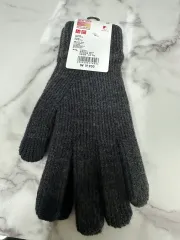 ユニクロ ヒートテック グローブ チャコール L