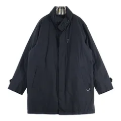 BURBERRY LONDON (バーバリーロンドン) ノバチェック柄ライナー付き ジップアップ ロングコート ブラック BBN24-718-09のサムネイル
