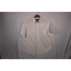 ラルフローレン 半袖シャツ ボタンダウン ホワイト 白 コットン 大きいサイズ 越境販売