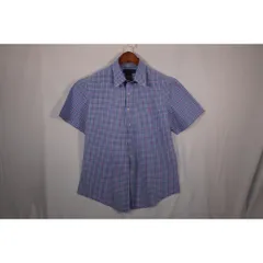 ラルフローレン 半袖シャツ チェック柄 スリムフィット コットンストレッチ 越境販売