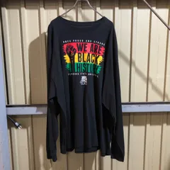 1960 Champion ロンT ブラック 3XL チャンピオン 長袖カットソー プリントロゴ ワンポイント 刺繍ロゴ 古着卸 アメリカ仕入