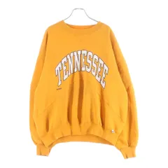 RUSSELL ATHLETIC (ラッセルアスレチック) 90S TENNESSEE 前V カレッジロゴ 長袖スウェット トレーナー オレンジ