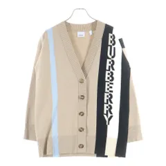 BURBERRY (バーバリー) ロゴジャガード カーディガン ベージュ 8039184のサムネイル
