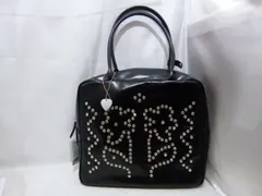 HEY! Mrs ROSE ヘイ！ミセスローズ Rhinestone Boston ラインストーン ボストン トートバッグ ブラック バッグ