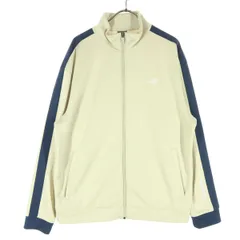 美品 NEW BALANCE ニューバランス 長袖 トラックジャケット M ベージュ系 メンズ 古着