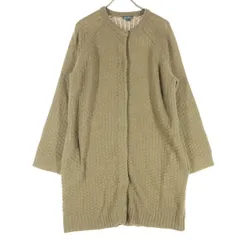 美品 Eddie Bauer エディーバウアー 長袖 ニットコート PM ブラウン レディース 古着