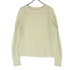 美品 GAP ギャップ 長袖 コットンニット セーター S ホワイト レディース 古着