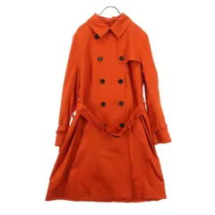 UNTITLED アンタイトル 長袖 トレンチコート 44 オレンジ スプリングコート レディース 古着