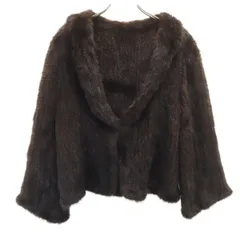 毛皮 ジャケット ブラウン レディース 古着