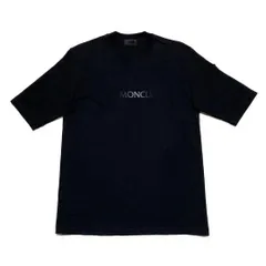 MONCLER シリコンワッペン S　2023 Tシャツブラック　 4S171