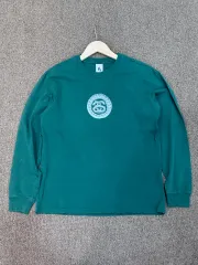 ナイキ×ステューシー ビックスウォッシュ ロングスリーブ グリーン