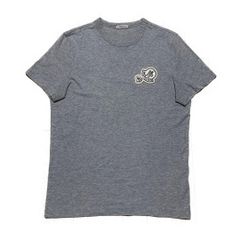 極美品 モンクレール ワッペン グレー Tシャツ S 国内正規品4S175