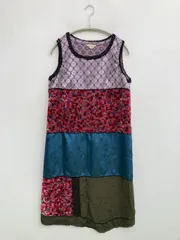 COUPDETAT ワンピース 9 パープル レース その他総柄 袖なし ひざ丈 タイト