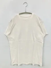 UNIQLO ユニクロ Tシャツ/カットソー S ホワイト 無地 ミドル丈 半袖 クルーネック(丸首)