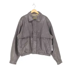 ユーズドフルギ USED古着 {{KASPER }} 比翼レザーブルゾン メンズ JPN：XL 