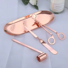 キャンドル火消し キャンドル消す キャンドル火消しセット 芯切りはさみ キャンドルトリマー キャンドル用芯 アロマランプ家庭用 ろうそく消 仏壇用キャンドルアクセサリー キャンドル 仏具 キャンドル 火消しツール スナッファー 仏壇 4点セット