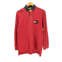 トミーヒルフィガー TOMMY HILFIGER ロゴ刺繍 ラガーシャツ メンズ JPN：M 