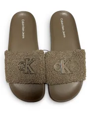 カルバンクライン ジーンズ ボアシャワーサンダル CKロゴ TAUPE（トープ） US10（27cm）のサムネイル
