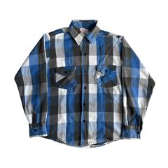 60s - 70s FROSTPROOF ヘビーネルシャツ ベージュ グレー チェック M