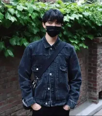 L ザラ ブラックデニム 2nd デニム ジャケット (チュ・ウジェ 着用商品)