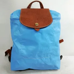 【中古】ロンシャン 1699089557 リュック バッグパック ル・プリアージュ ブルー